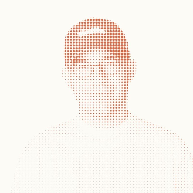 George, halftone portrait